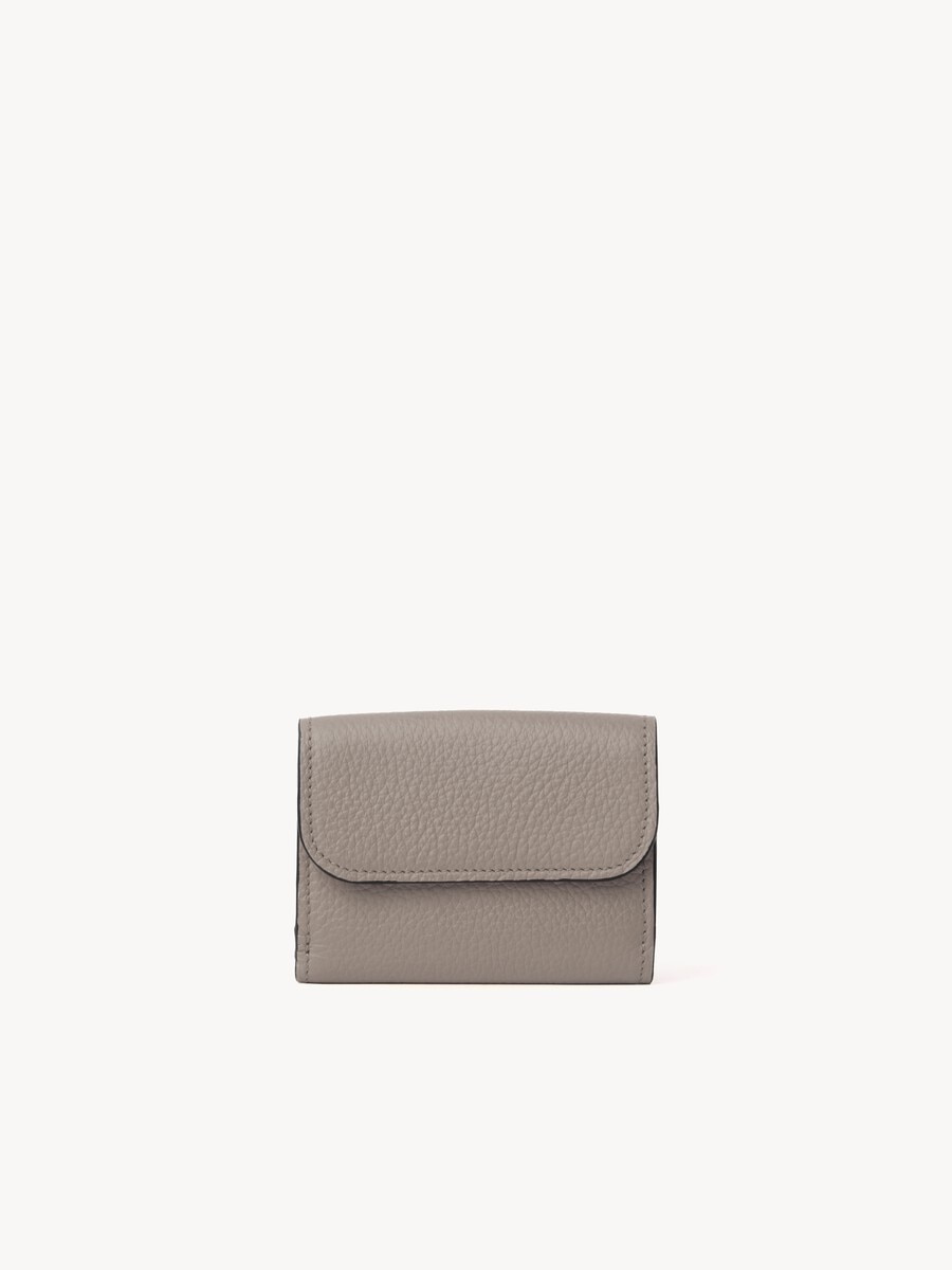 Mini Alphabet tri-fold in grained leather - 3