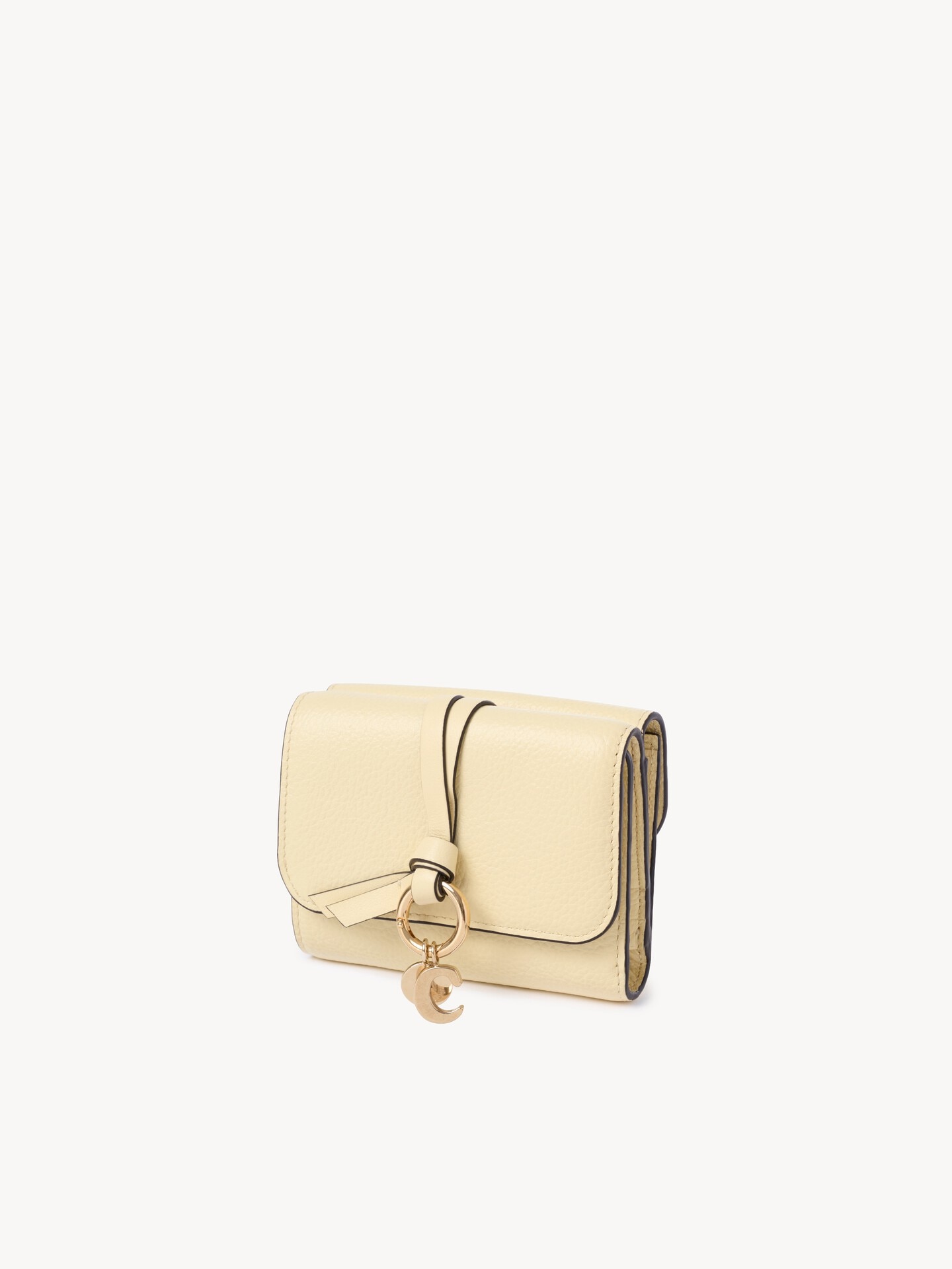 Small Alphabet tri-fold in grained leather - 3