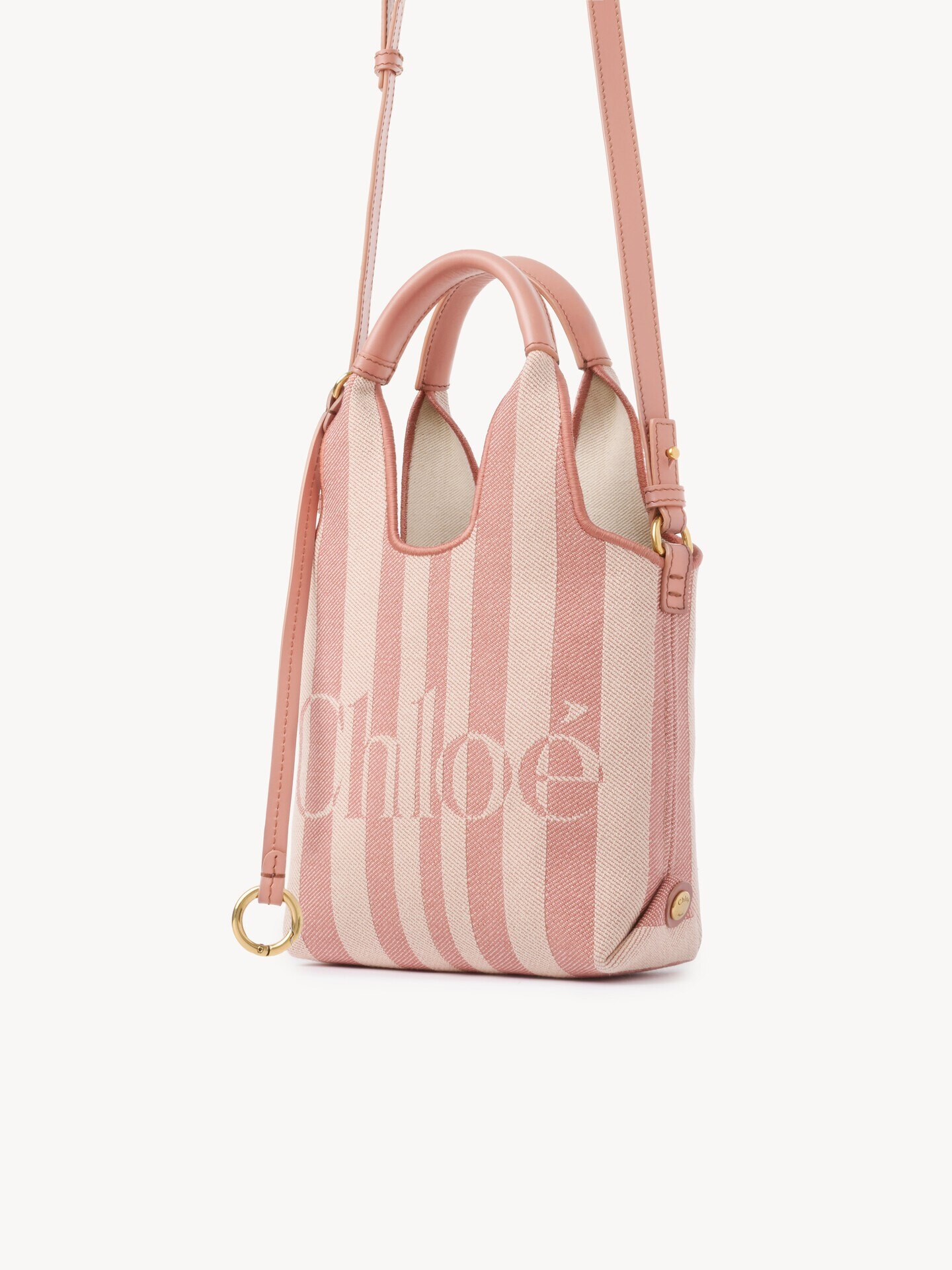 Minibolso tote Chlo&eacute; Stripy de jacquard - 4