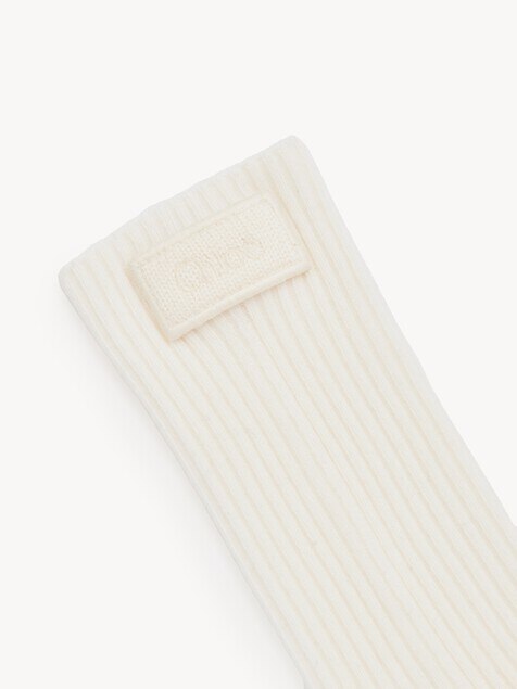 The Chloé Signature socks in wool knit
