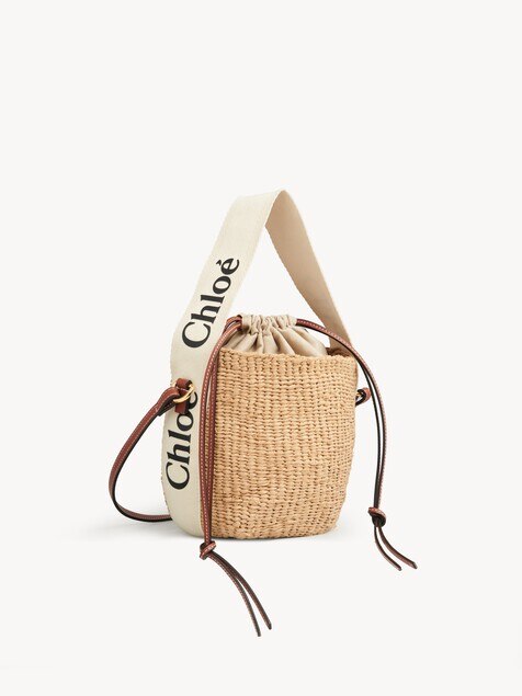 Small Woody basket in natural fibers