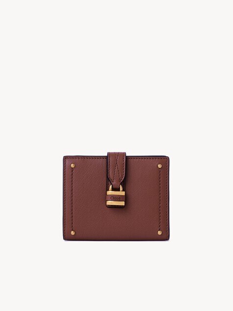 Paddington square wallet in grained leather
