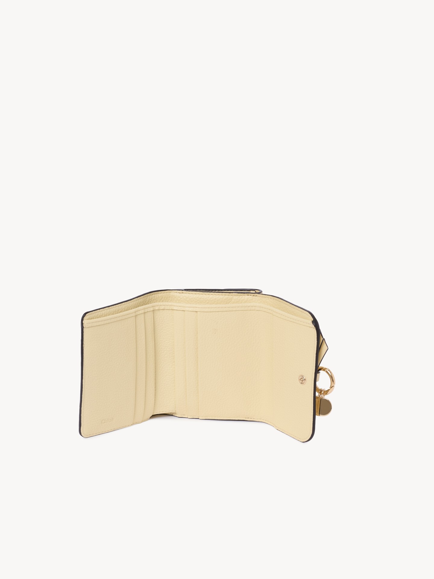 Small Alphabet tri-fold in grained leather - 5
