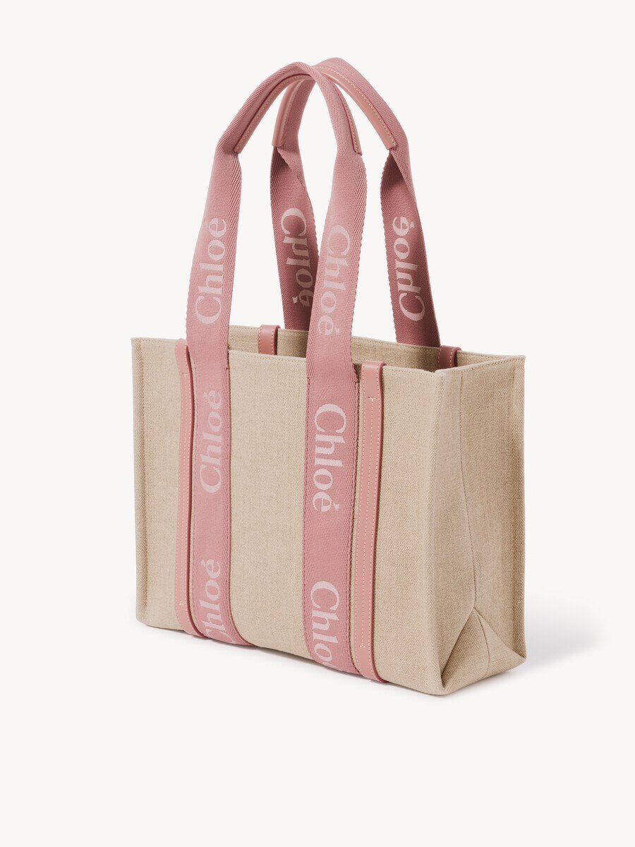 Bolso tote Woody de lino - 4