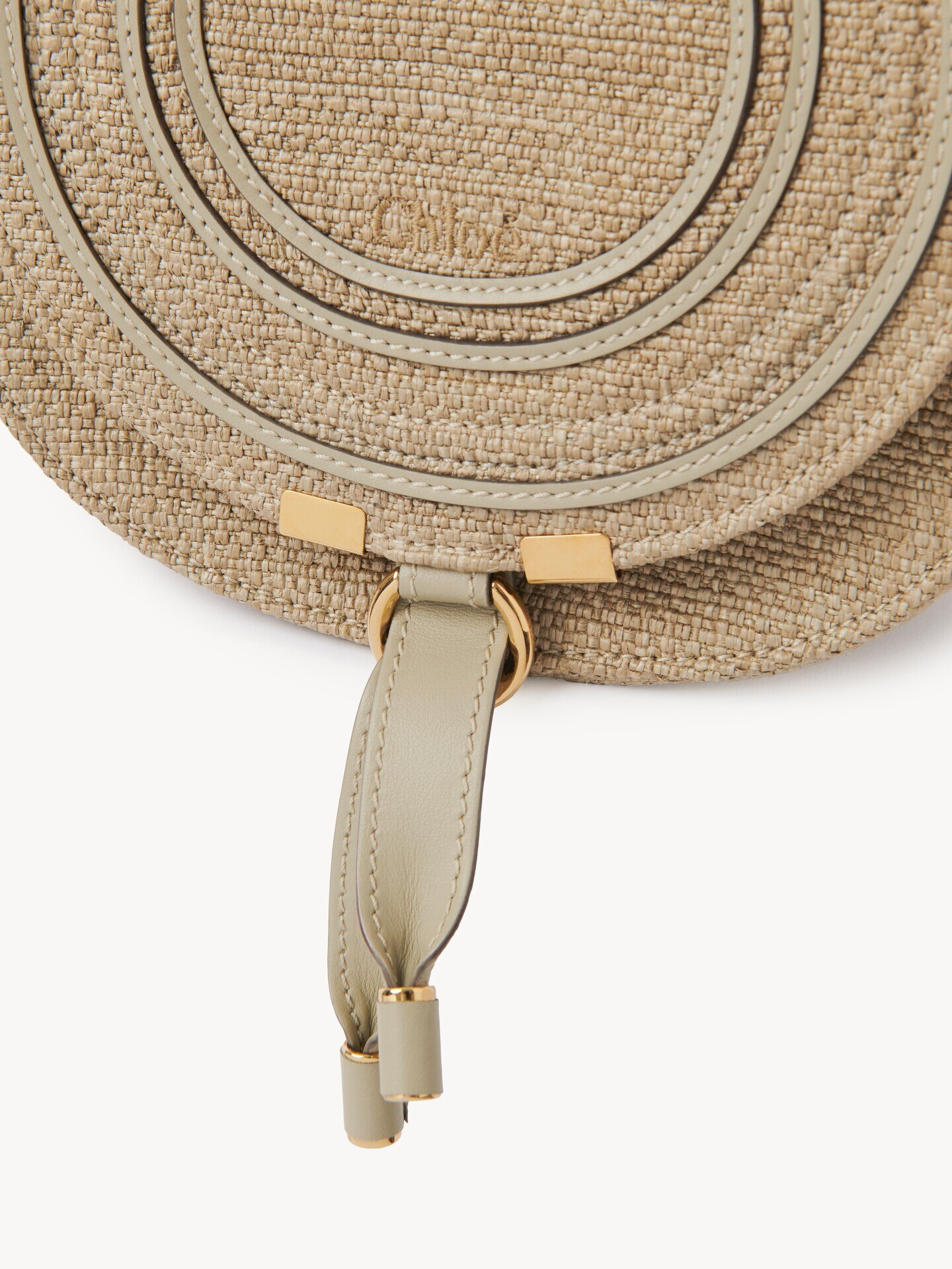 Bolso saddle peque&ntilde;o Marcie de fibras de efecto rafia - 7