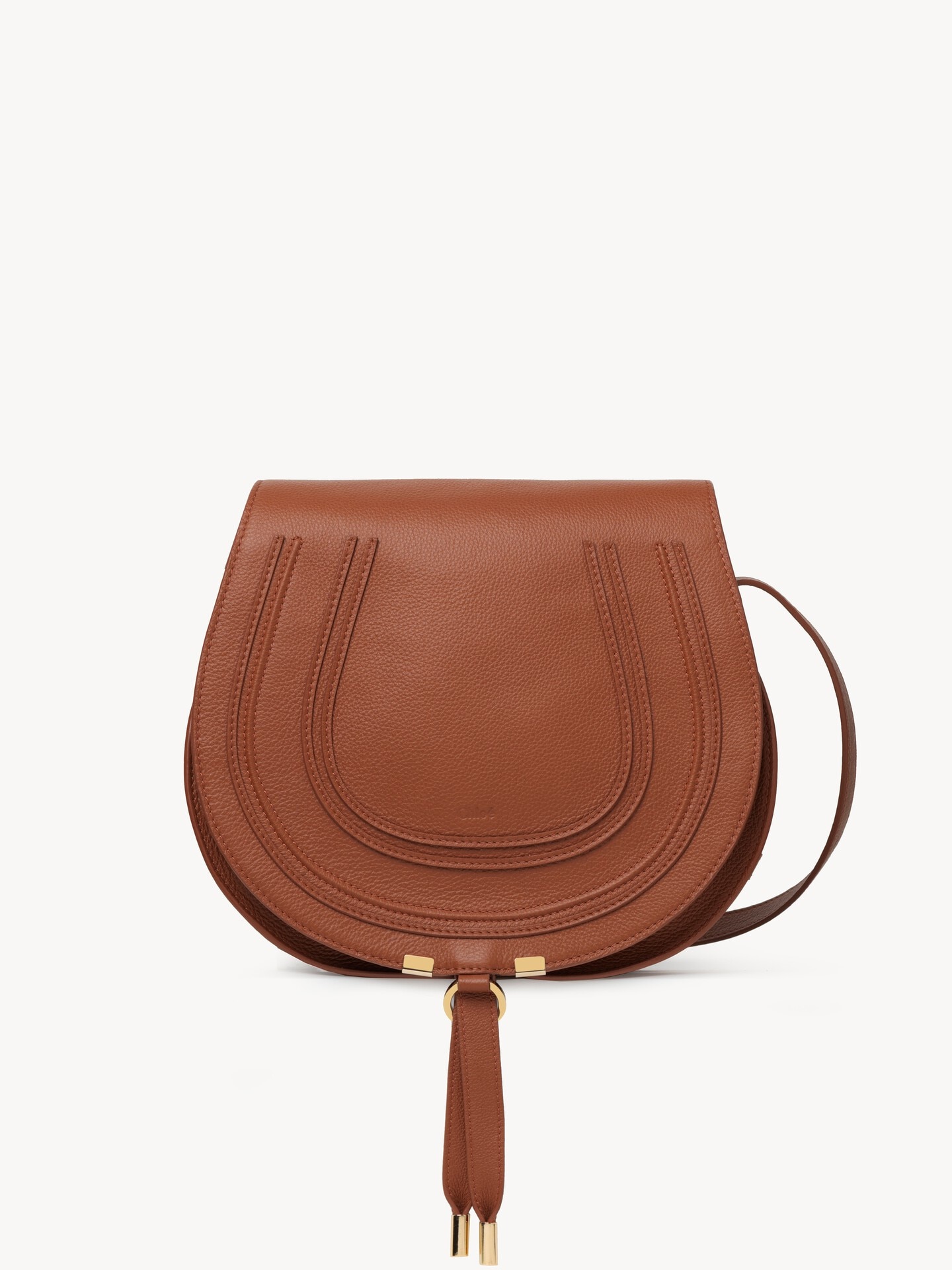 Bolso saddle Marcie de cuero granulado - 2