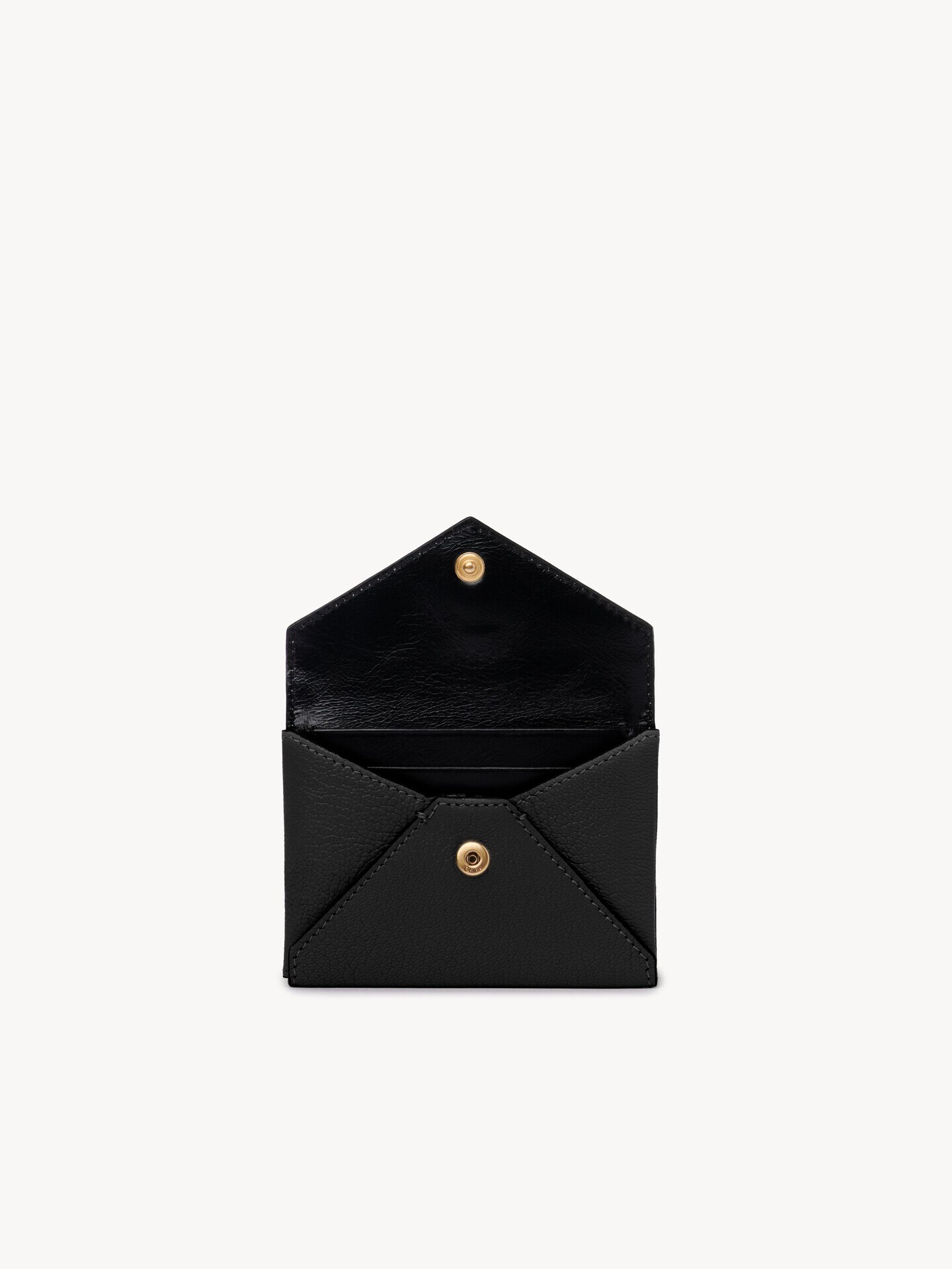 Envelope card holder in grained leather - 5
