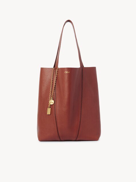 Chlo&eacute; Spin tote bag in grained leather