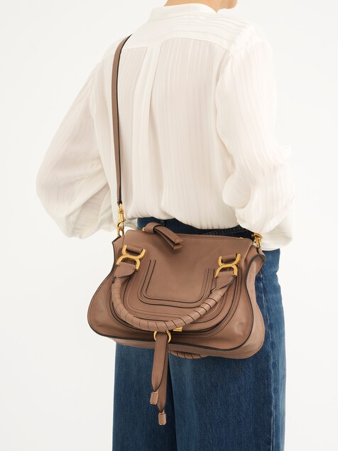 Small Marcie bag in shiny leather