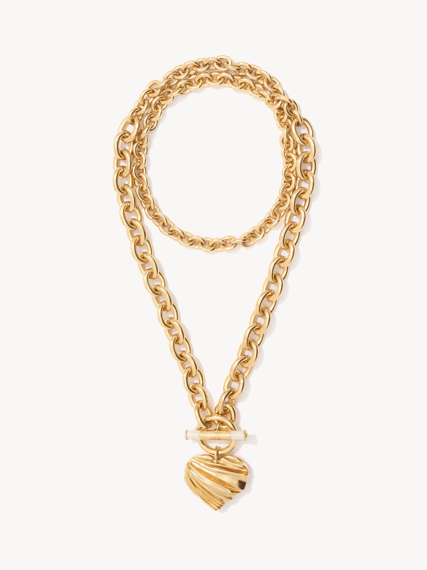 Collar Chlo&eacute; Pleated Heart - 2