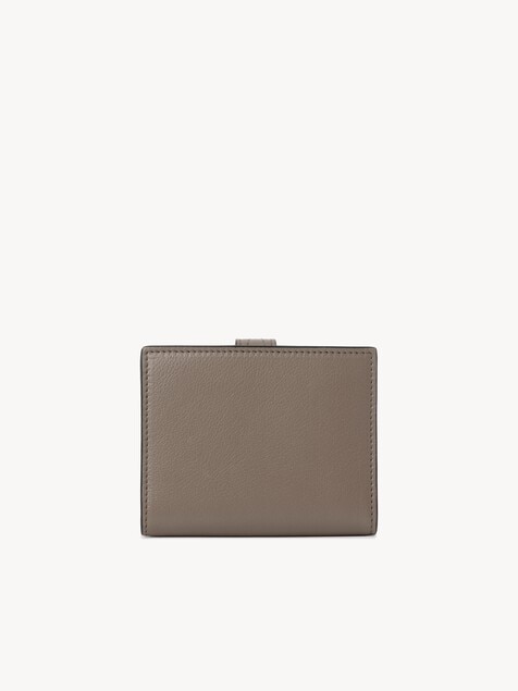 Cartera cuadrada Paddington de cuero granulado