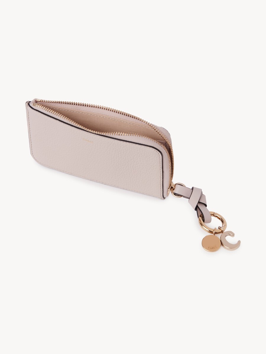 Alphabet wallet in grained leather - 4