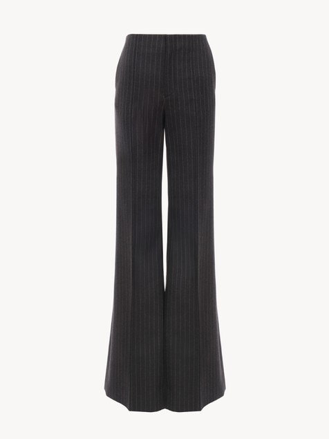 Tailored bootcut trousers in wool