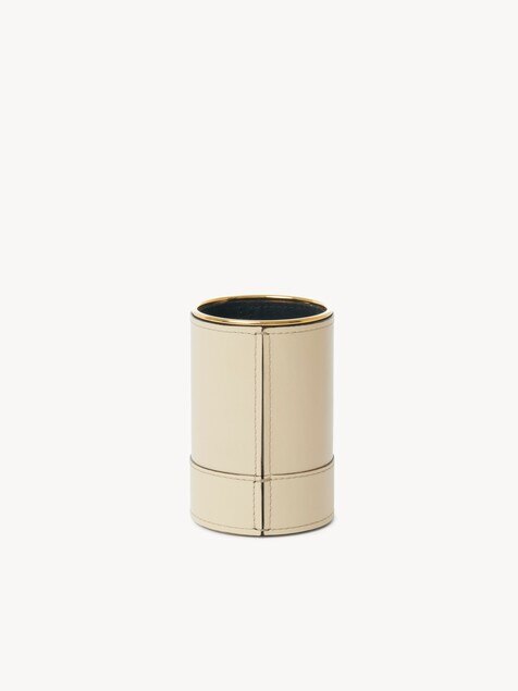 Perfume case in shiny leather