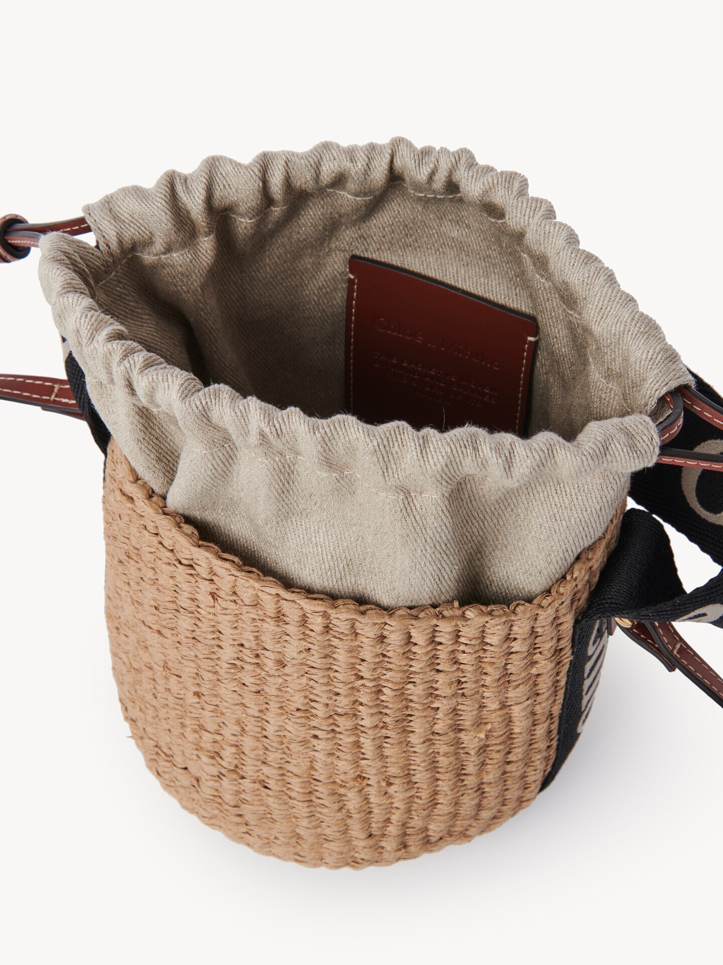 Small Woody basket in natural fibers - 8