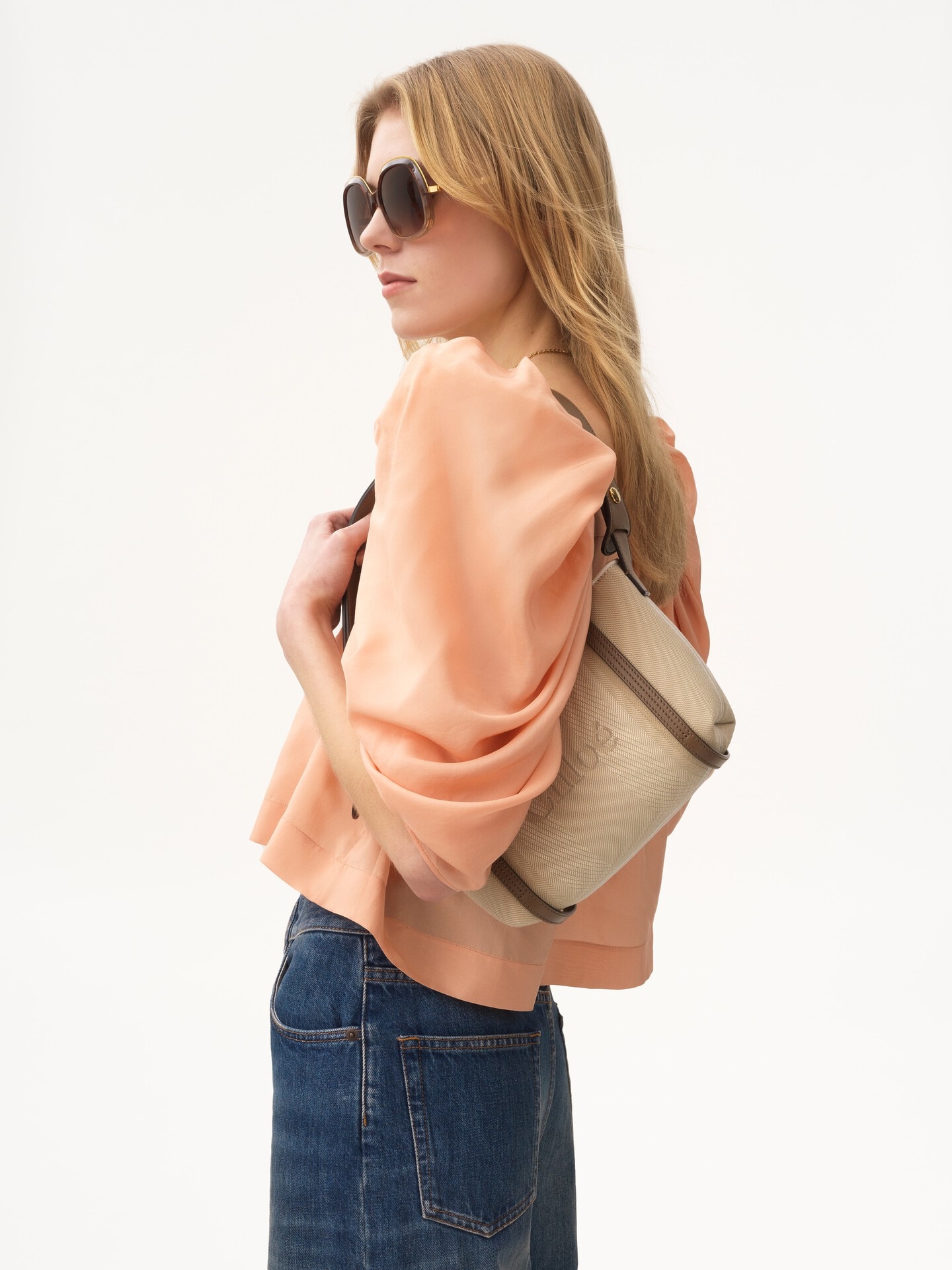 Bolso de hombro Chlo&eacute; Carry de lona - 3