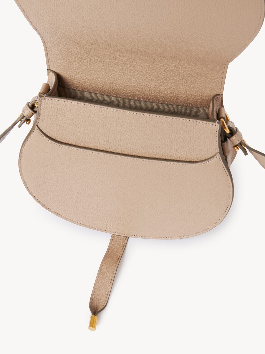 Bolso saddle Marcie de cuero granulado - 6