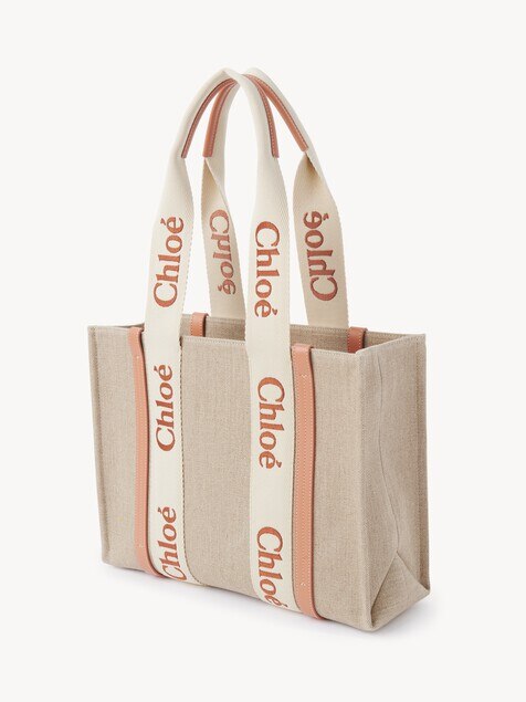 Woody tote bag in linen