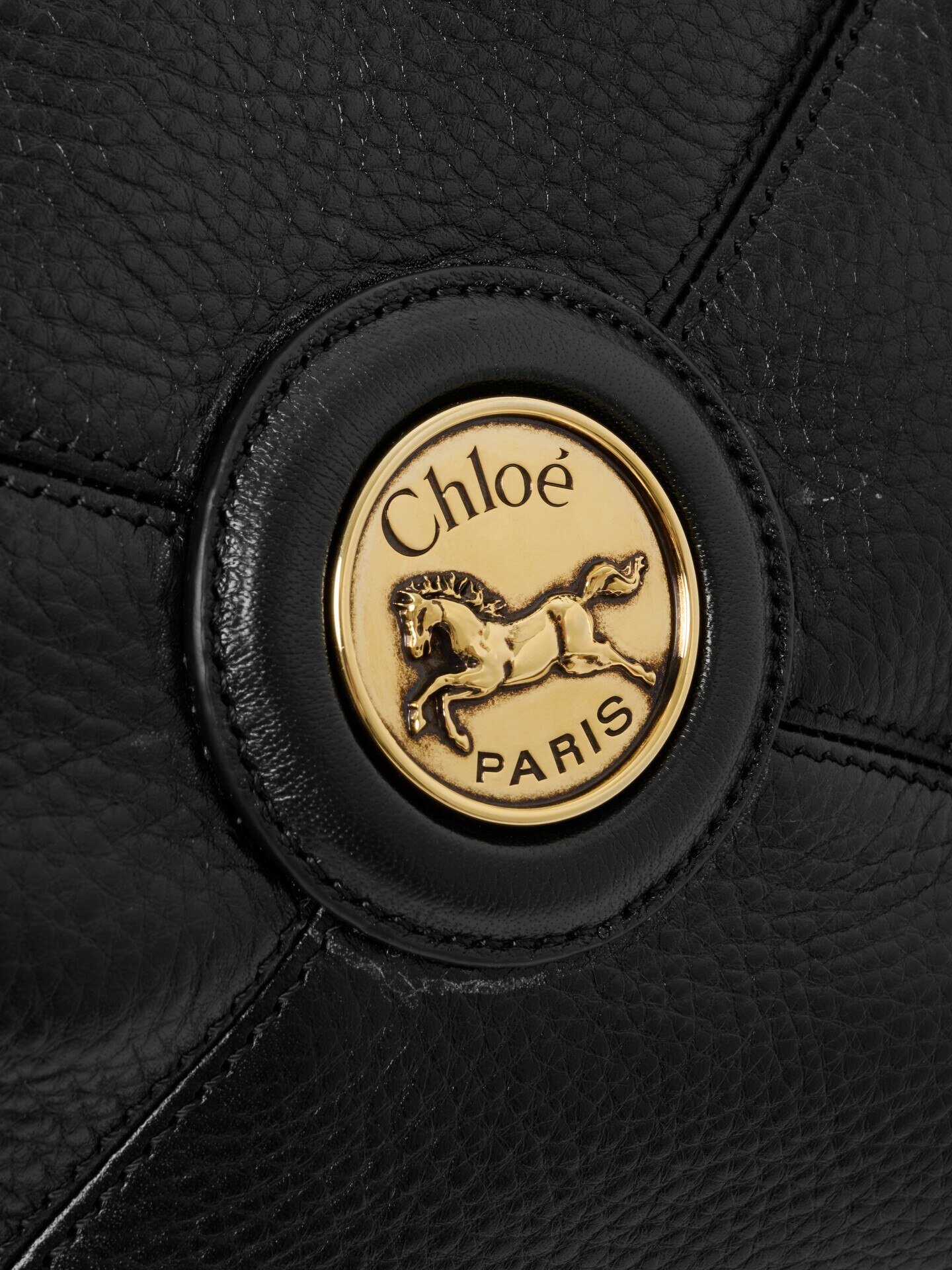Bolso tote Chlo&eacute; Balloon East-West de cuero granulado - 9