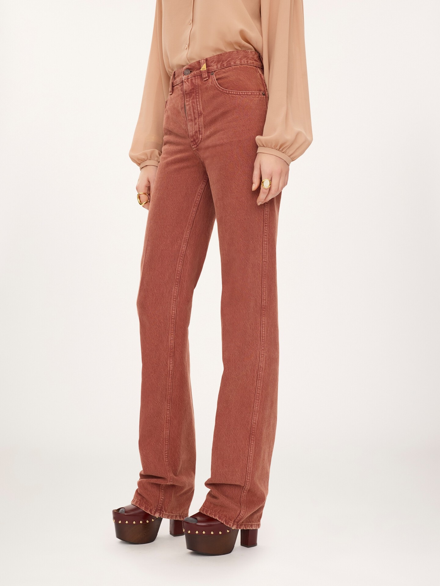 Straight jeans in denim - 4