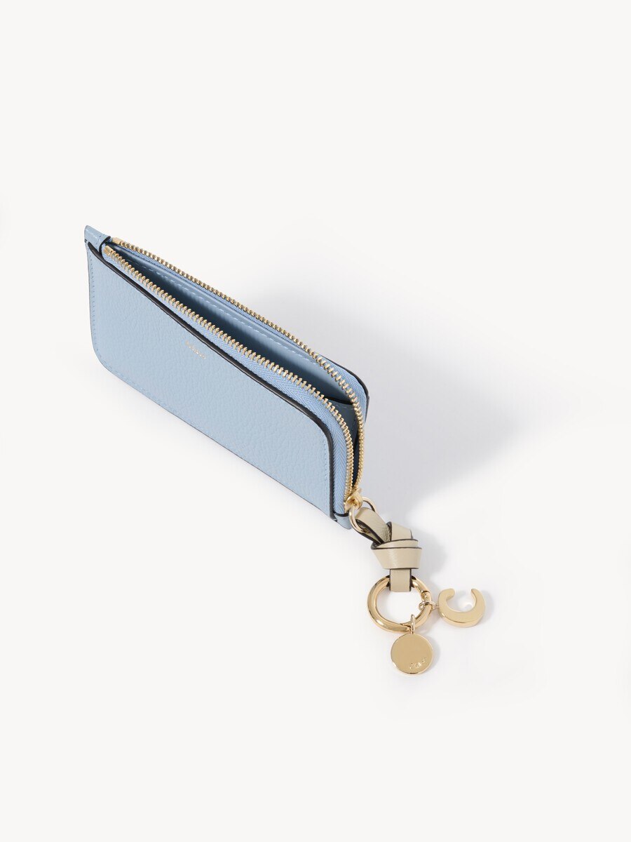 Alphabet wallet in grained leather - 5