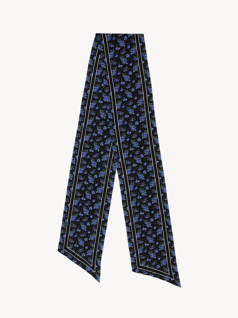 The Chlo&eacute; Folk bandeau scarf in silk cr&ecirc;pe