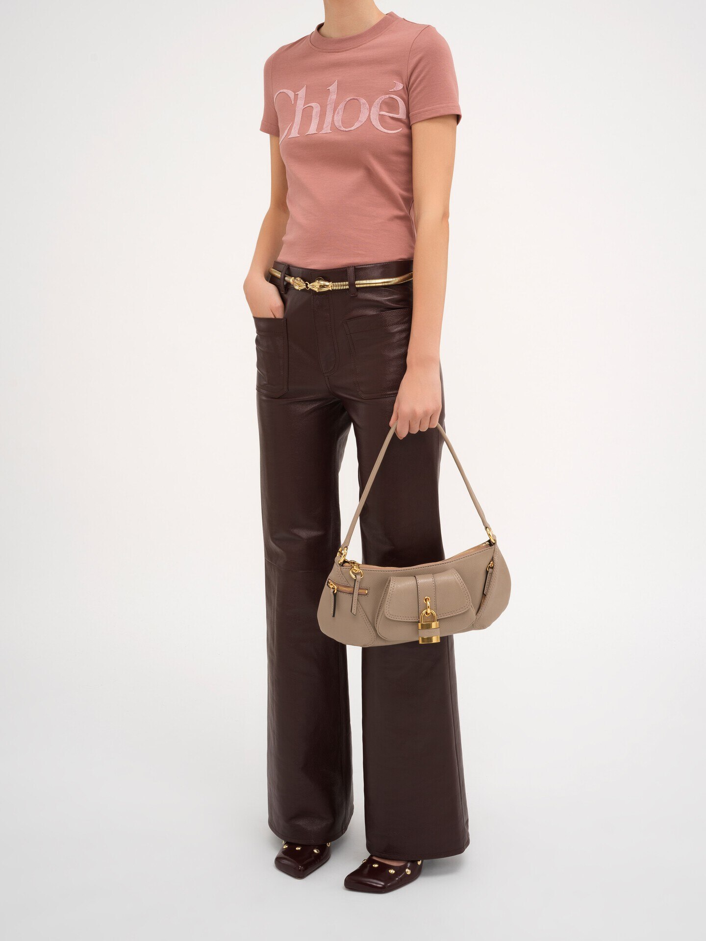 The 99 shoulder bag in grained leather - 8