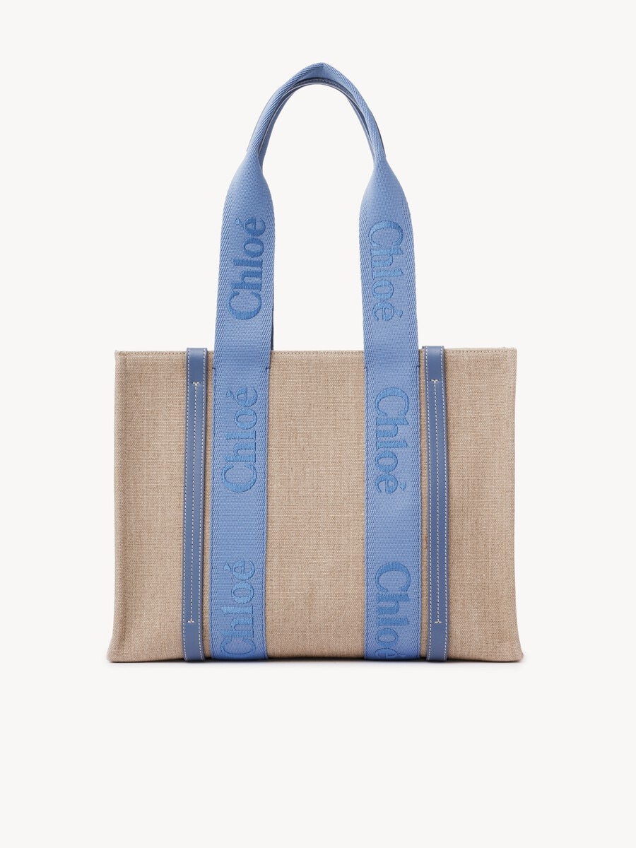 Woody tote bag in linen - 2