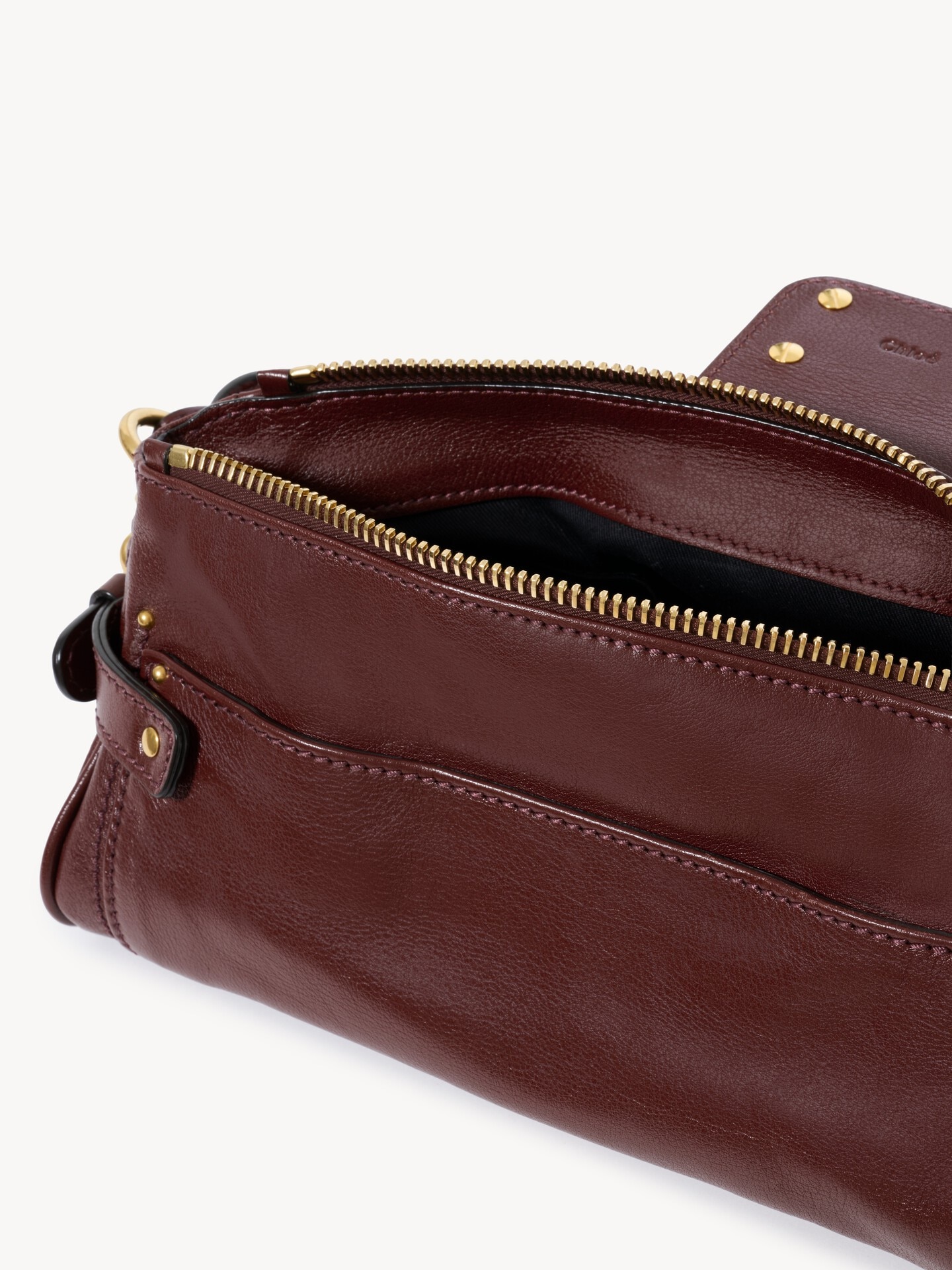 Small Paddington bag with strap in grained leather - 7