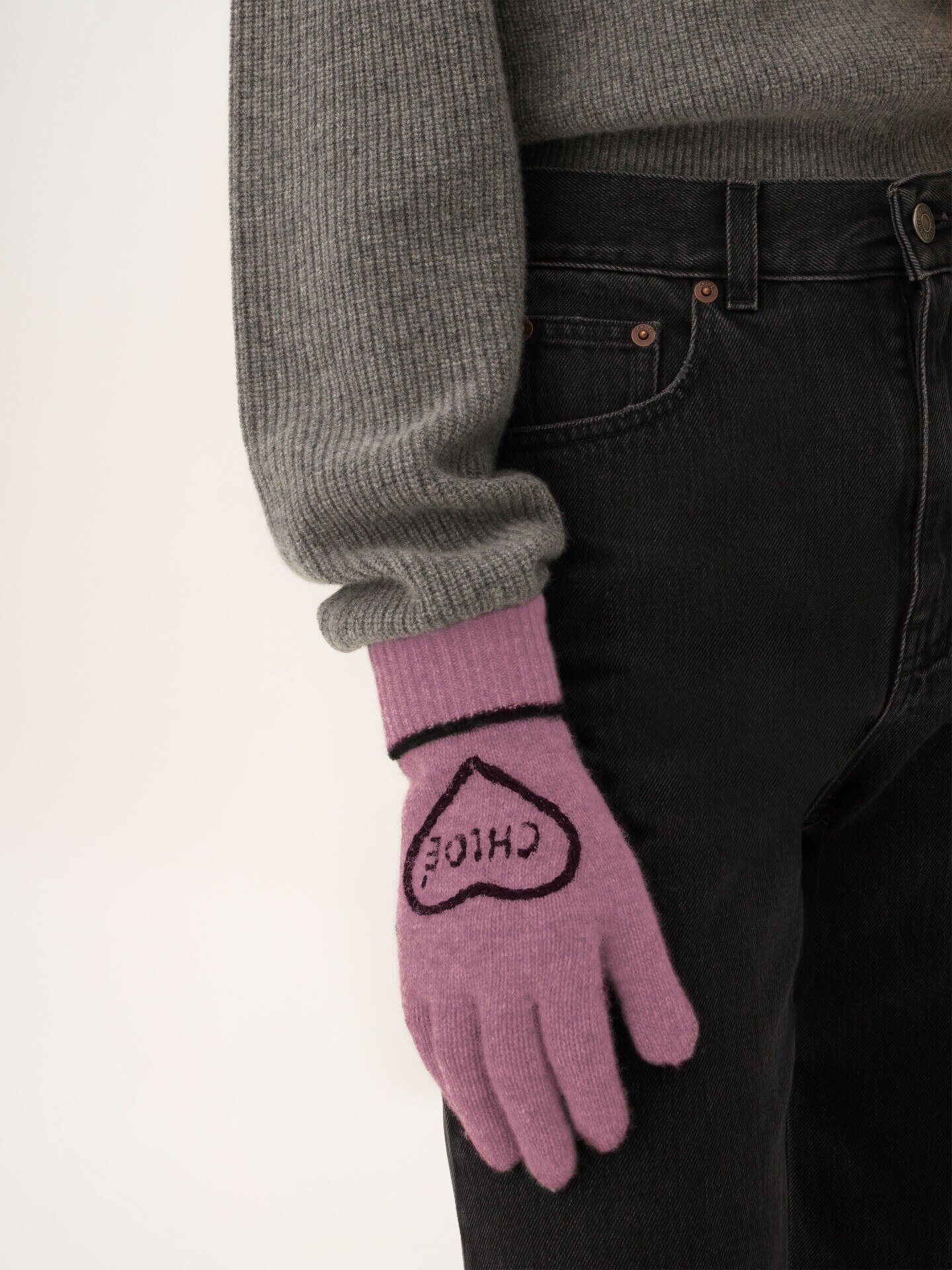 Guantes Chlo&eacute; Encoeur de lana y cachemira - 2