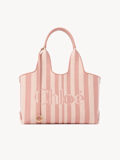 Chlo&eacute; Stripy east-west tote bag in jacquard