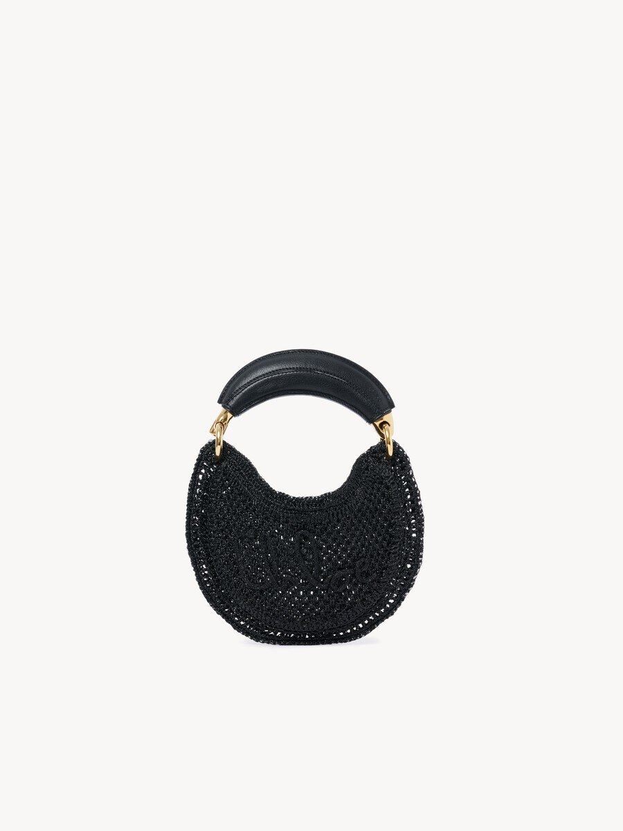 Minibolso hobo Summer Banana de croch&eacute; con purpurina - 2