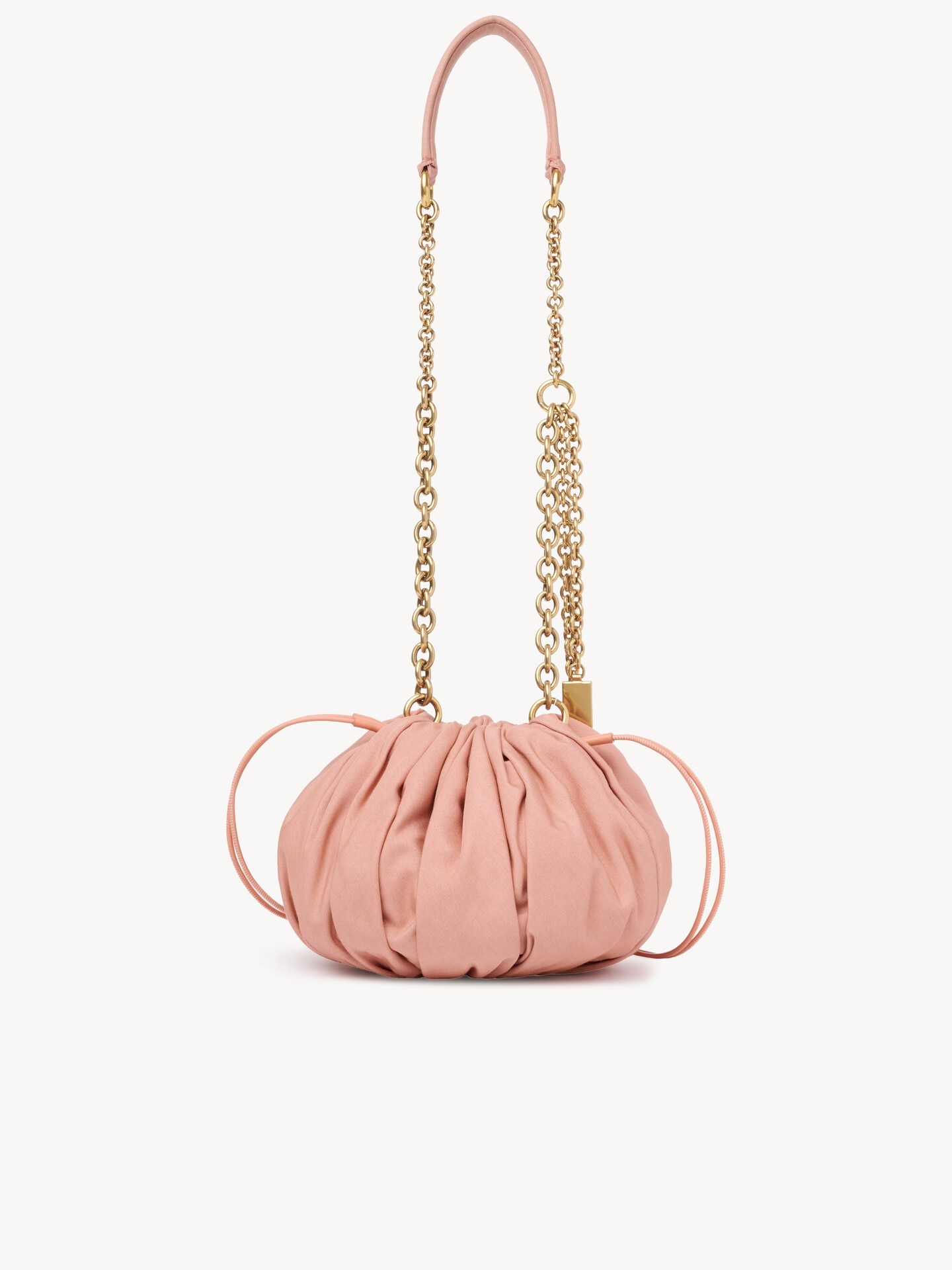 Chlo&eacute; Pliss&eacute; shoulder bag with chain in nylon - 5