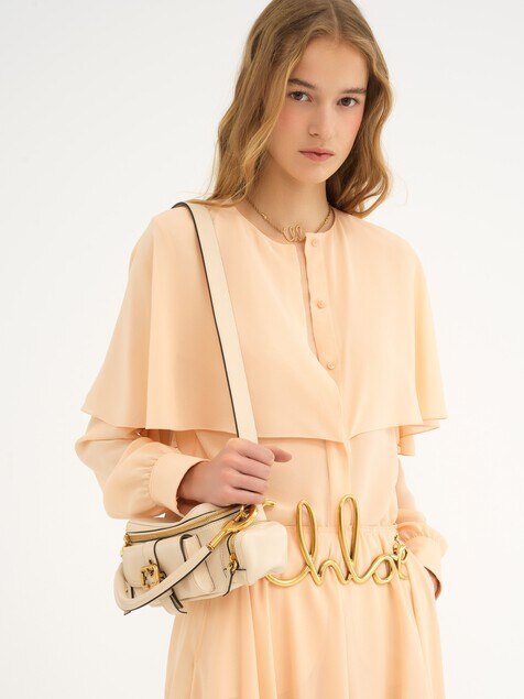 Small Camera bag in shiny leather