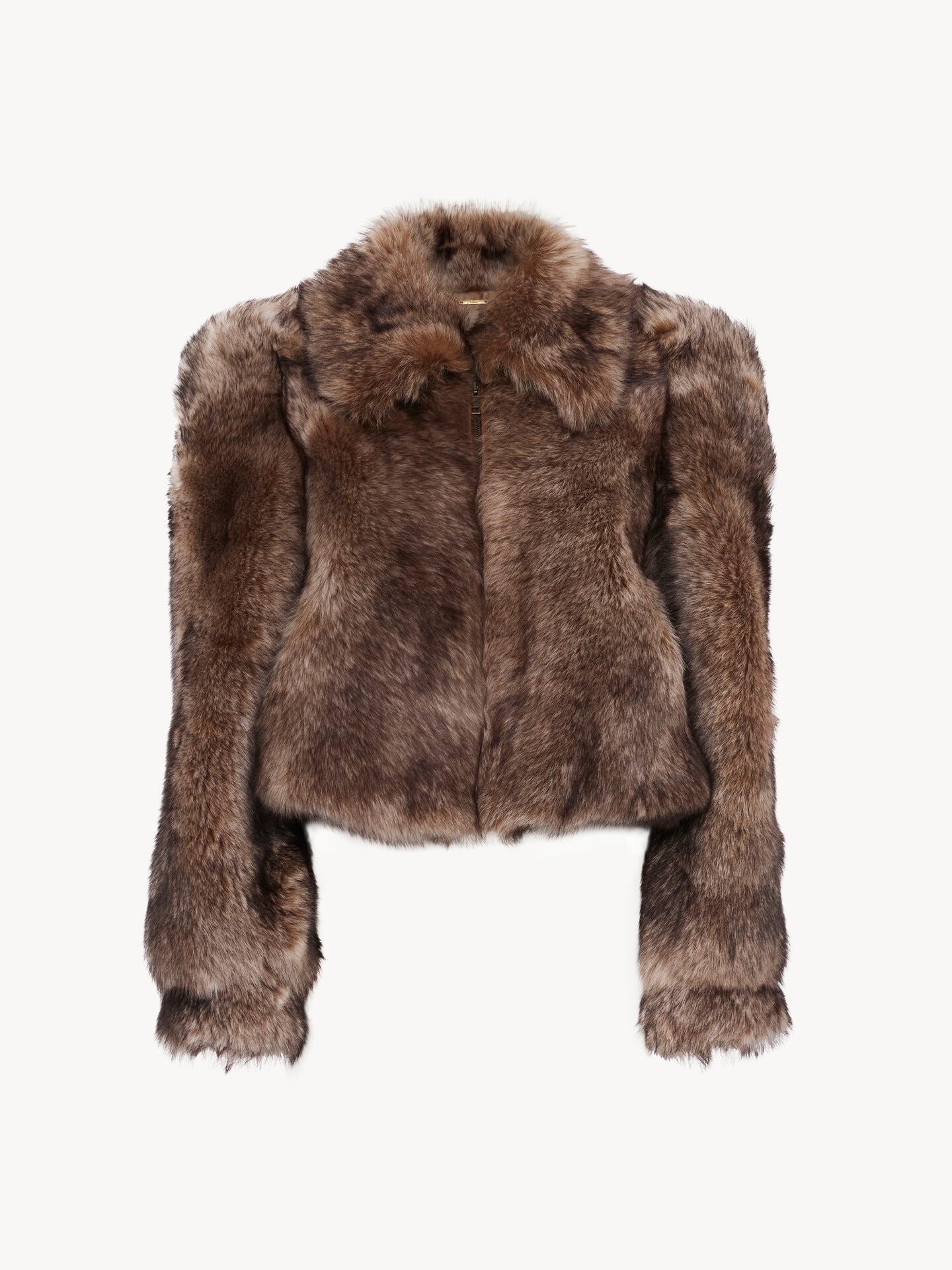 Cropped jacket in shearling - 2