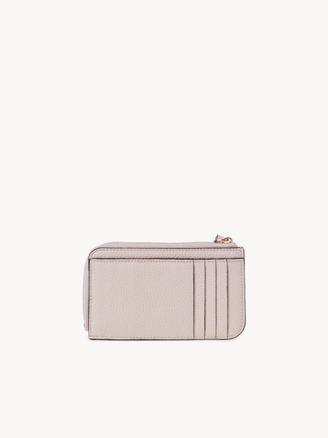 Alphabet wallet in grained leather