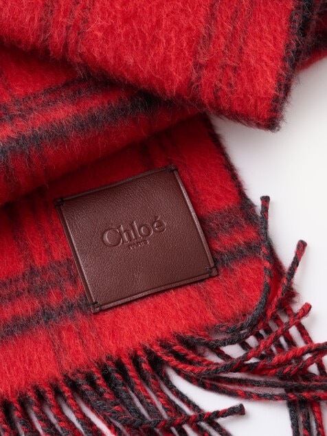 The Chlo&eacute; Covering scarf in alpaca wool
