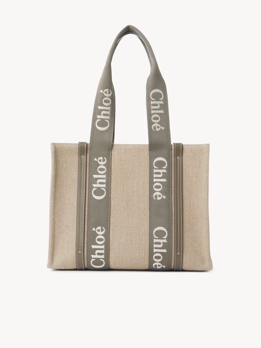 Bolso tote Woody de lino - 5