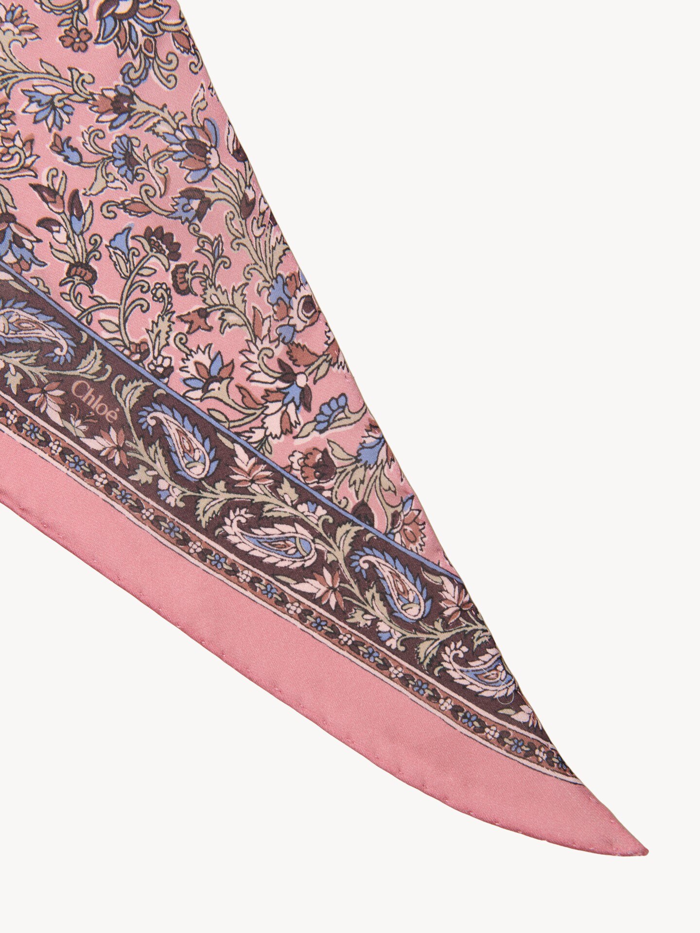 The Chloé Paisley bandeau scarf in silk charmeuse - 5