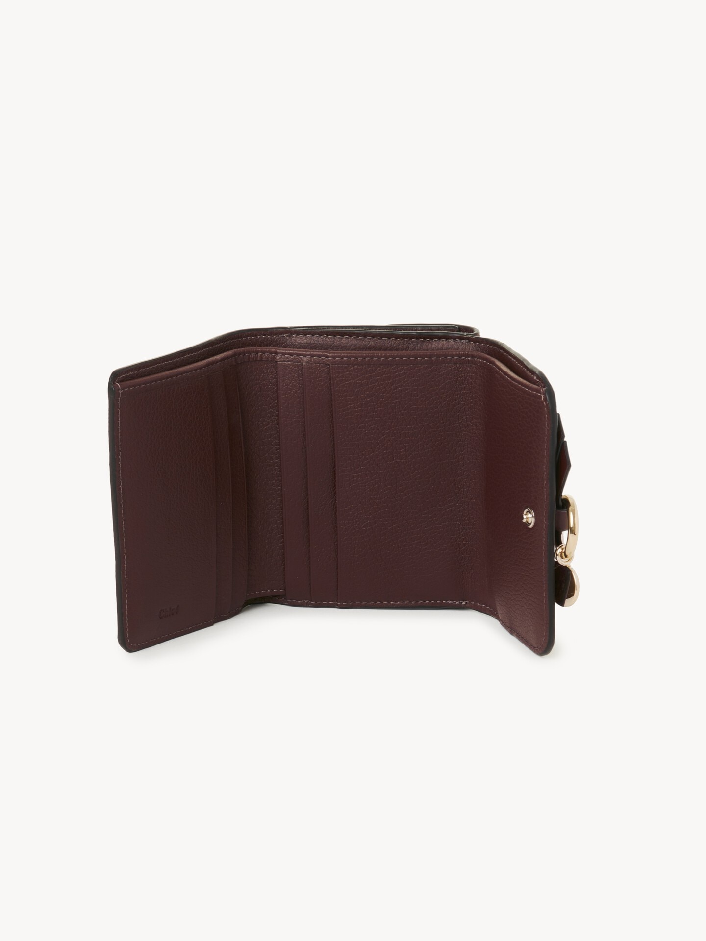 Small Alphabet tri-fold in grained leather - 5