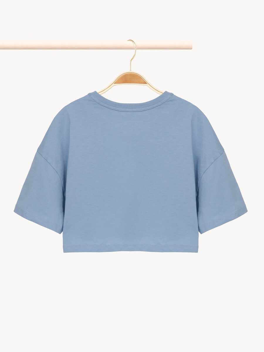 Kids' cropped logo T-shirt - 3
