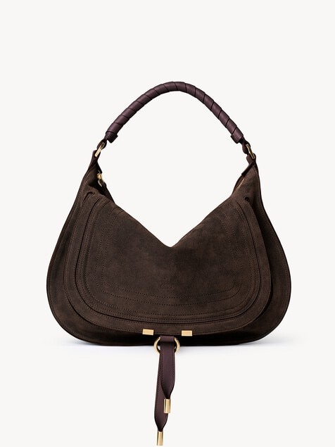 Marcie shoulder bag in suede leather