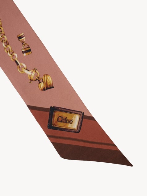 Pa&ntilde;uelo bandeau Chlo&eacute; Paddington en twill de seda