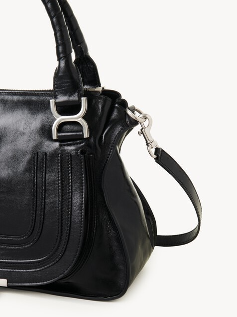 Bolso Marcie de cuero brillante