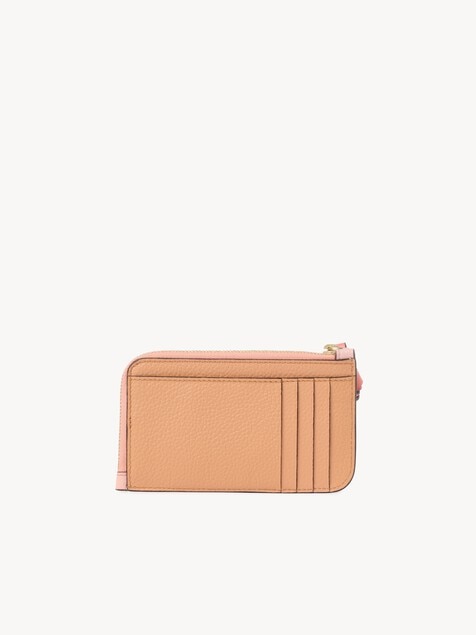 Alphabet wallet in grained leather