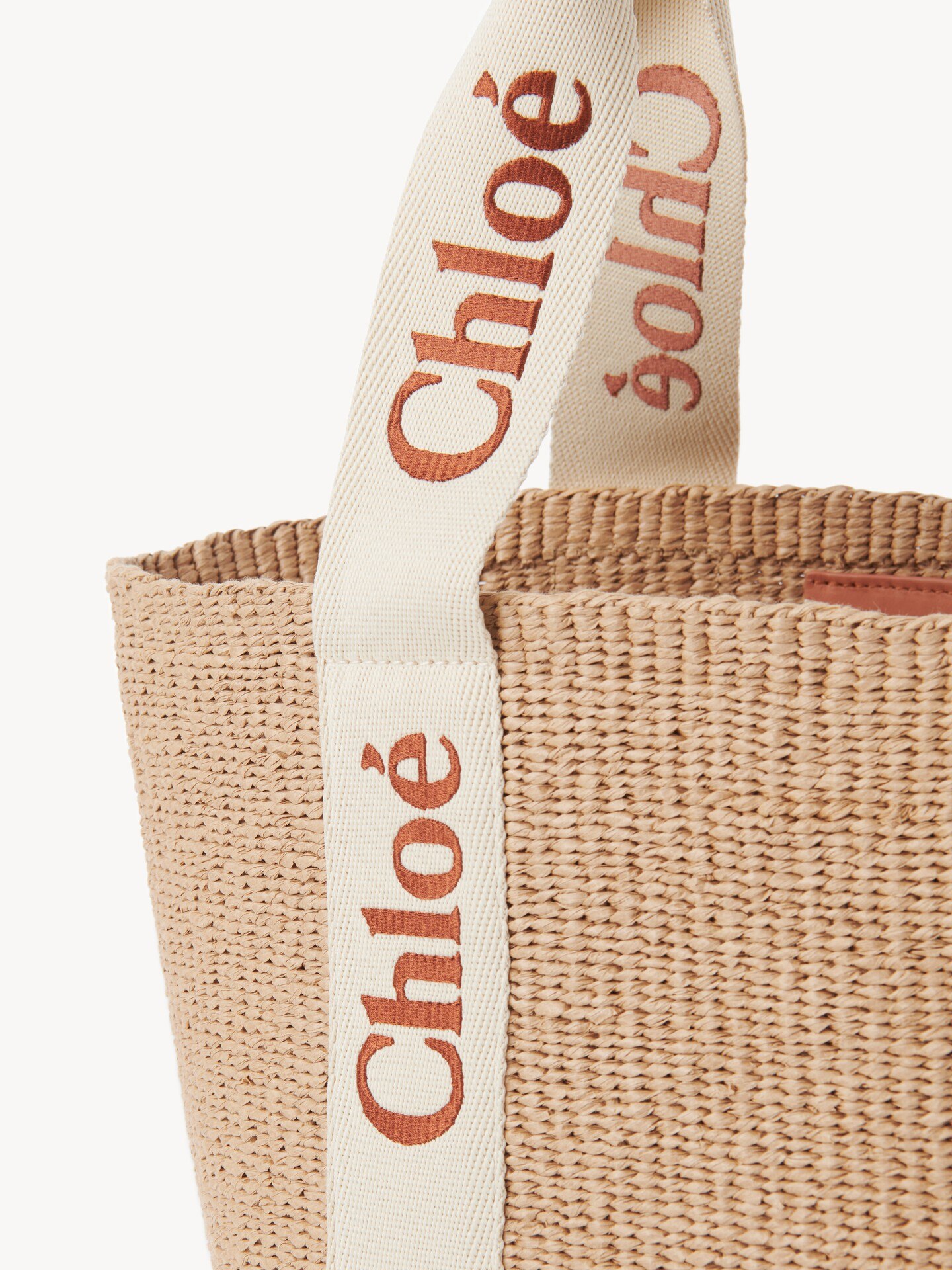 Bolso cesta grande Woody de fibras naturales - 7