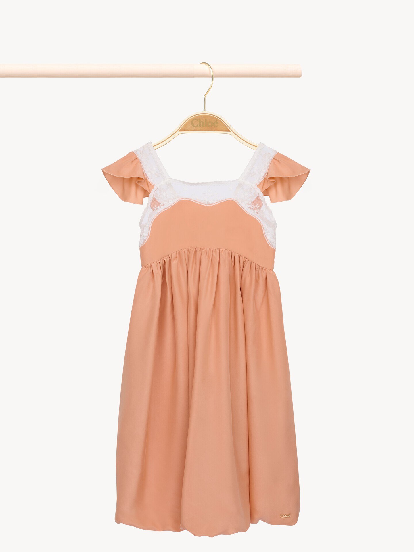 Vestido de ceremonia de manga corta infantil - 2