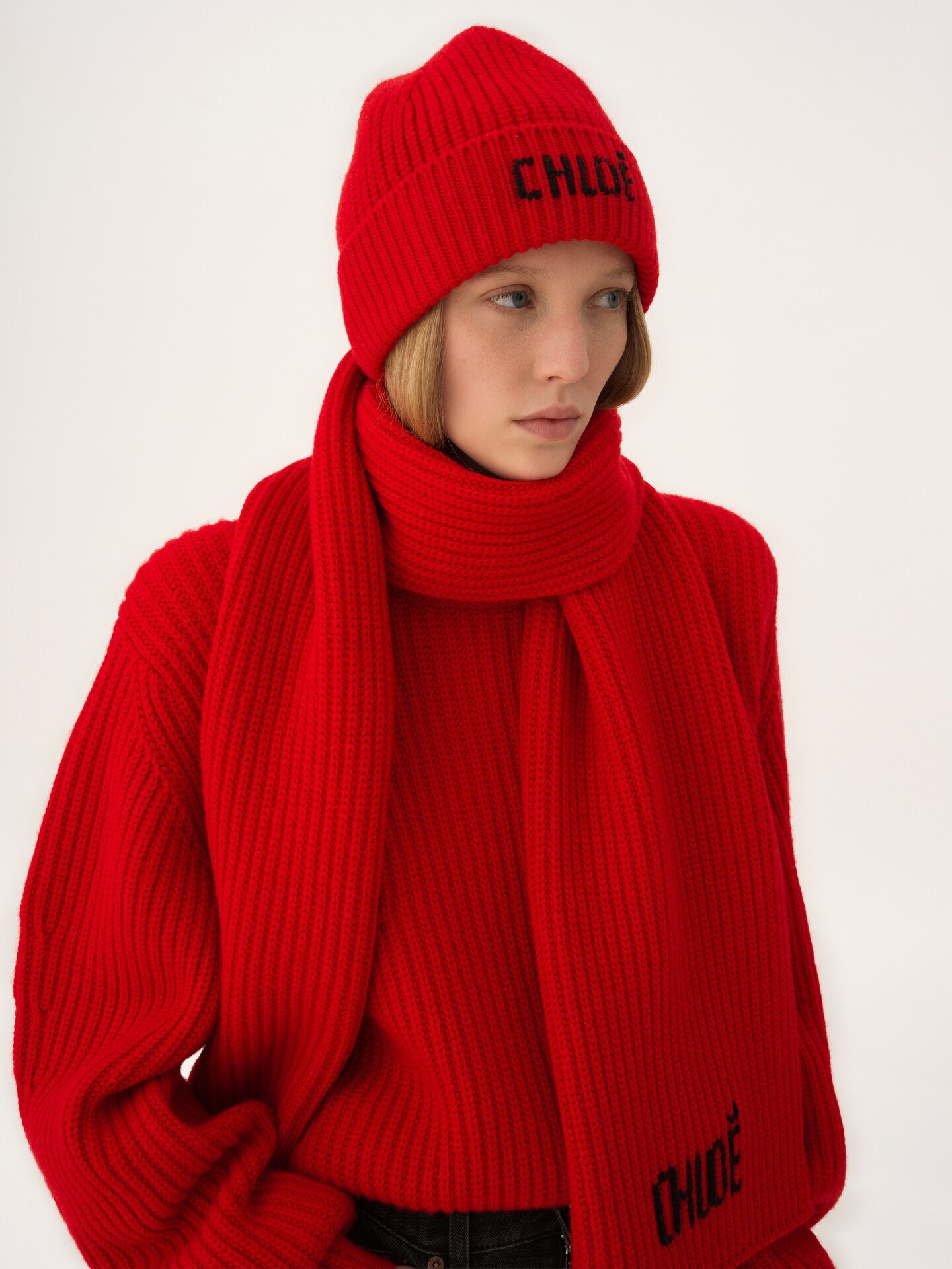 Gorro Chlo&eacute; Joyful de punto de lana y cachemira - 5