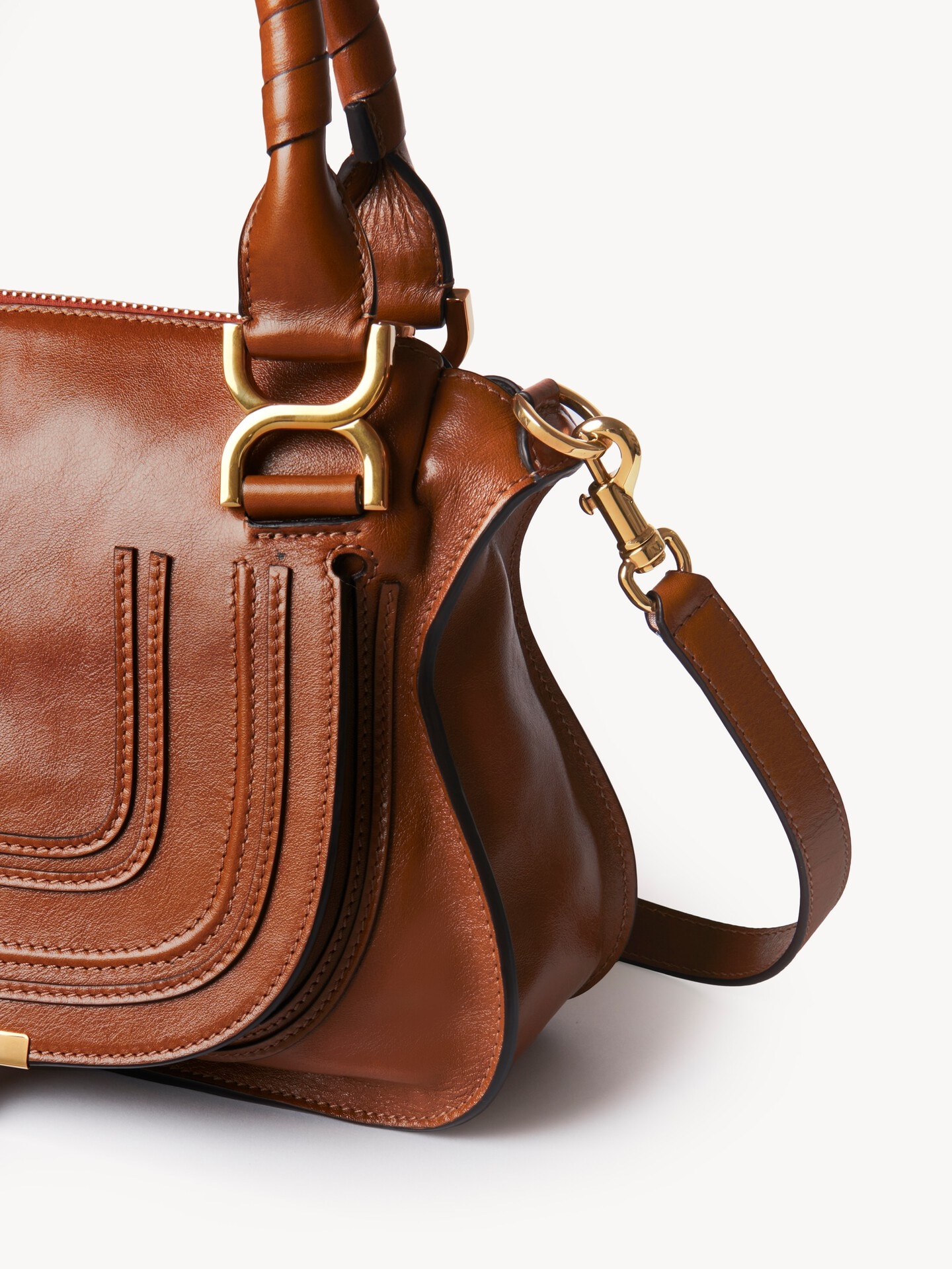 Small Marcie bag in shiny leather - 3