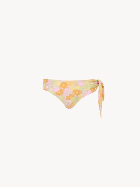 Sunbleached flower-print bikini bottoms